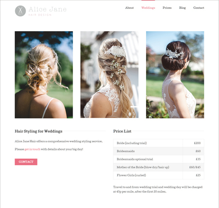 Wedding Hair Styling