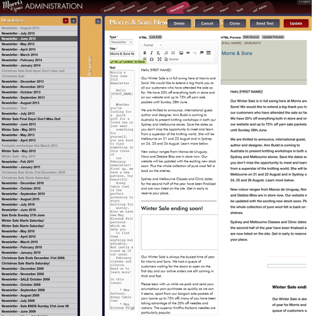 Newsletter Administration