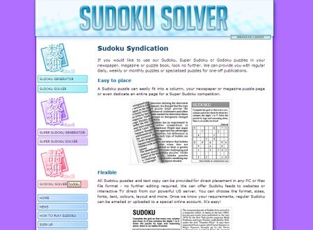 Syndicate Sudoku from Super Sudoku